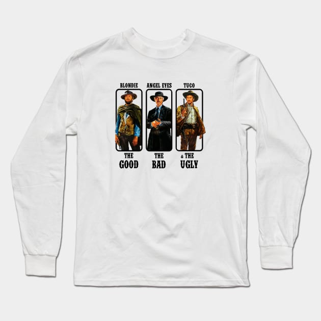 Mod.8 The Good The Bad The Ugly Long Sleeve T-Shirt by parashop